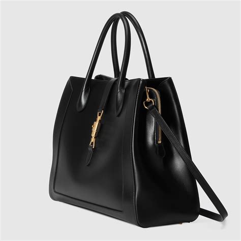 gucci jackie bag black|jackie 1961 large tote bag.